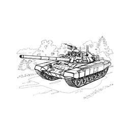 Disegno da colorare: Carro Armato (Trasporti) #192646 - Pagine da Colorare Stampabili Gratuite