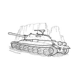 Disegno da colorare: Carro Armato (Trasporti) #192659 - Pagine da Colorare Stampabili Gratuite
