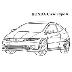 Disegni da colorare: Honda - Pagine da Colorare Stampabili Gratuite