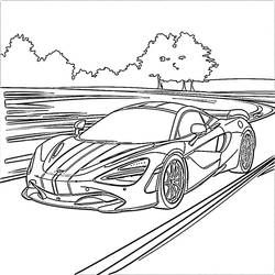 Disegni da colorare: McLaren - Pagine da Colorare Stampabili Gratuite