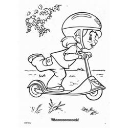 Disegni da colorare: Monopattino - Pagine da Colorare Stampabili Gratuite