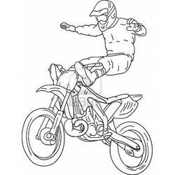 Disegni da colorare: Motocross - Pagine da Colorare Stampabili Gratuite