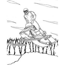 Disegni da colorare: Motoslitta - Pagine da Colorare Stampabili Gratuite
