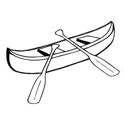 Disegni da colorare: Piccola Barca / Canoa - Pagine da Colorare Stampabili Gratuite
