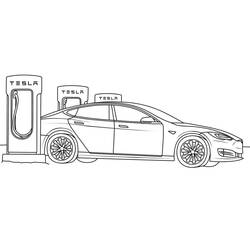 Disegni da colorare: Tesla - Pagine da Colorare Stampabili Gratuite