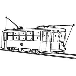 Disegni da colorare: Tram - Pagine da Colorare Stampabili Gratuite
