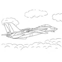 Disegno da colorare: aereo militare (Trasporto) #141039 - Pagine da Colorare Stampabili Gratuite