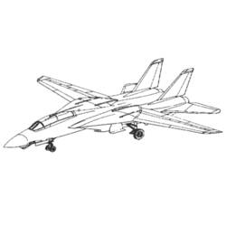 Disegno da colorare: aereo militare (Trasporto) #141046 - Pagine da Colorare Stampabili Gratuite