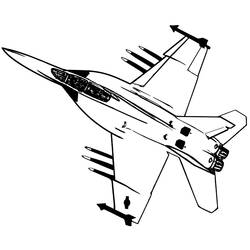 Disegno da colorare: aereo militare (Trasporto) #141056 - Pagine da Colorare Stampabili Gratuite
