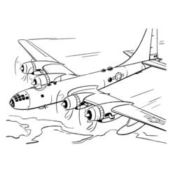 Disegno da colorare: aereo militare (Trasporto) #141118 - Pagine da Colorare Stampabili Gratuite