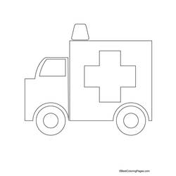 Disegno da colorare: Ambulanza (Trasporto) #136754 - Pagine da Colorare Stampabili Gratuite