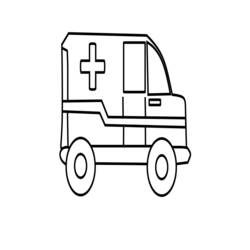 Disegno da colorare: Ambulanza (Trasporto) #136782 - Pagine da Colorare Stampabili Gratuite