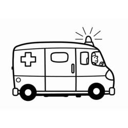 Disegno da colorare: Ambulanza (Trasporto) #136789 - Pagine da Colorare Stampabili Gratuite