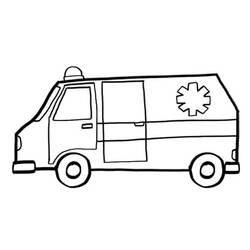 Disegno da colorare: Ambulanza (Trasporto) #136792 - Pagine da Colorare Stampabili Gratuite