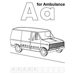 Disegno da colorare: Ambulanza (Trasporto) #136797 - Pagine da Colorare Stampabili Gratuite