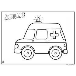 Disegno da colorare: Ambulanza (Trasporto) #136798 - Pagine da Colorare Stampabili Gratuite