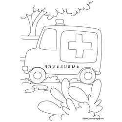 Disegno da colorare: Ambulanza (Trasporto) #136806 - Pagine da Colorare Stampabili Gratuite