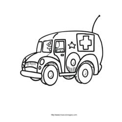Disegno da colorare: Ambulanza (Trasporto) #136829 - Pagine da Colorare Stampabili Gratuite