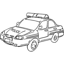 Disegne da colorare: Auto della polizia - Pagine da Colorare Stampabili Gratuite