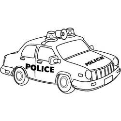 Disegno da colorare: Auto della polizia (Trasporto) #143035 - Pagine da Colorare Stampabili Gratuite