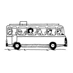Disegno da colorare: Autobus / Pullman (Trasporto) #135289 - Pagine da Colorare Stampabili Gratuite