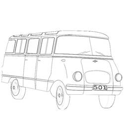 Disegno da colorare: Autobus / Pullman (Trasporto) #135293 - Pagine da Colorare Stampabili Gratuite