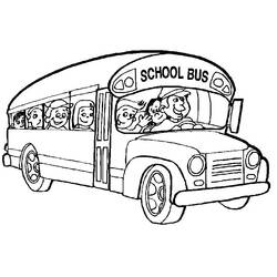 Disegno da colorare: Autobus / Pullman (Trasporto) #135298 - Pagine da Colorare Stampabili Gratuite