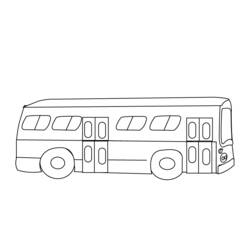 Disegno da colorare: Autobus / Pullman (Trasporto) #135301 - Pagine da Colorare Stampabili Gratuite