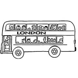 Disegno da colorare: Autobus / Pullman (Trasporto) #135303 - Pagine da Colorare Stampabili Gratuite