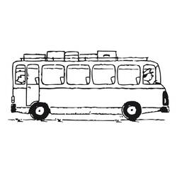 Disegno da colorare: Autobus / Pullman (Trasporto) #135307 - Pagine da Colorare Stampabili Gratuite