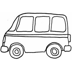 Disegno da colorare: Autobus / Pullman (Trasporto) #135310 - Pagine da Colorare Stampabili Gratuite