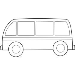 Disegno da colorare: Autobus / Pullman (Trasporto) #135319 - Pagine da Colorare Stampabili Gratuite