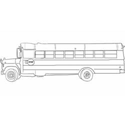 Disegno da colorare: Autobus / Pullman (Trasporto) #135320 - Pagine da Colorare Stampabili Gratuite