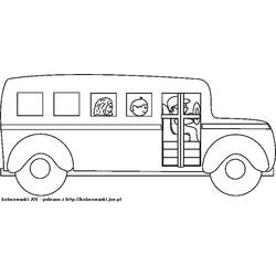 Disegno da colorare: Autobus / Pullman (Trasporto) #135321 - Pagine da Colorare Stampabili Gratuite