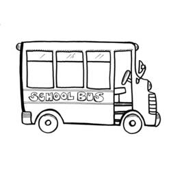 Disegno da colorare: Autobus / Pullman (Trasporto) #135325 - Pagine da Colorare Stampabili Gratuite