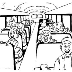 Disegno da colorare: Autobus / Pullman (Trasporto) #135330 - Pagine da Colorare Stampabili Gratuite