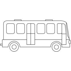 Disegno da colorare: Autobus / Pullman (Trasporto) #135335 - Pagine da Colorare Stampabili Gratuite