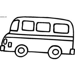 Disegno da colorare: Autobus / Pullman (Trasporto) #135336 - Pagine da Colorare Stampabili Gratuite