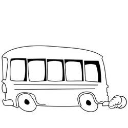 Disegno da colorare: Autobus / Pullman (Trasporto) #135337 - Pagine da Colorare Stampabili Gratuite