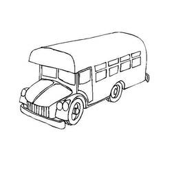Disegno da colorare: Autobus / Pullman (Trasporto) #135348 - Pagine da Colorare Stampabili Gratuite