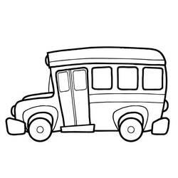 Disegno da colorare: Autobus / Pullman (Trasporto) #135353 - Pagine da Colorare Stampabili Gratuite