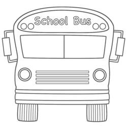 Disegno da colorare: Autobus / Pullman (Trasporto) #135360 - Pagine da Colorare Stampabili Gratuite
