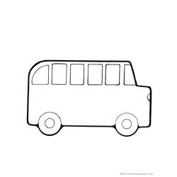 Disegno da colorare: Autobus / Pullman (Trasporto) #135362 - Pagine da Colorare Stampabili Gratuite