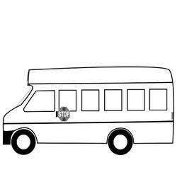 Disegno da colorare: Autobus / Pullman (Trasporto) #135363 - Pagine da Colorare Stampabili Gratuite