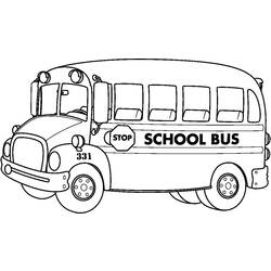 Disegno da colorare: Autobus / Pullman (Trasporto) #135371 - Pagine da Colorare Stampabili Gratuite