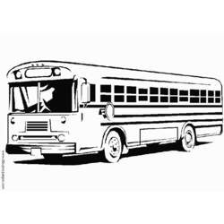 Disegno da colorare: Autobus / Pullman (Trasporto) #135375 - Pagine da Colorare Stampabili Gratuite