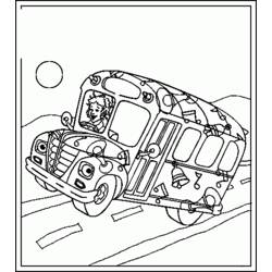 Disegno da colorare: Autobus / Pullman (Trasporto) #135377 - Pagine da Colorare Stampabili Gratuite