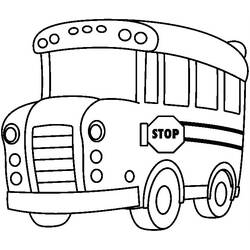 Disegno da colorare: Autobus / Pullman (Trasporto) #135388 - Pagine da Colorare Stampabili Gratuite