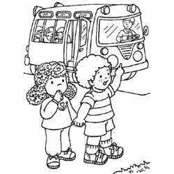 Disegno da colorare: Autobus / Pullman (Trasporto) #135399 - Pagine da Colorare Stampabili Gratuite