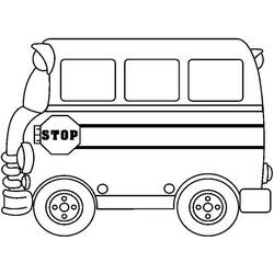 Disegno da colorare: Autobus / Pullman (Trasporto) #135402 - Pagine da Colorare Stampabili Gratuite